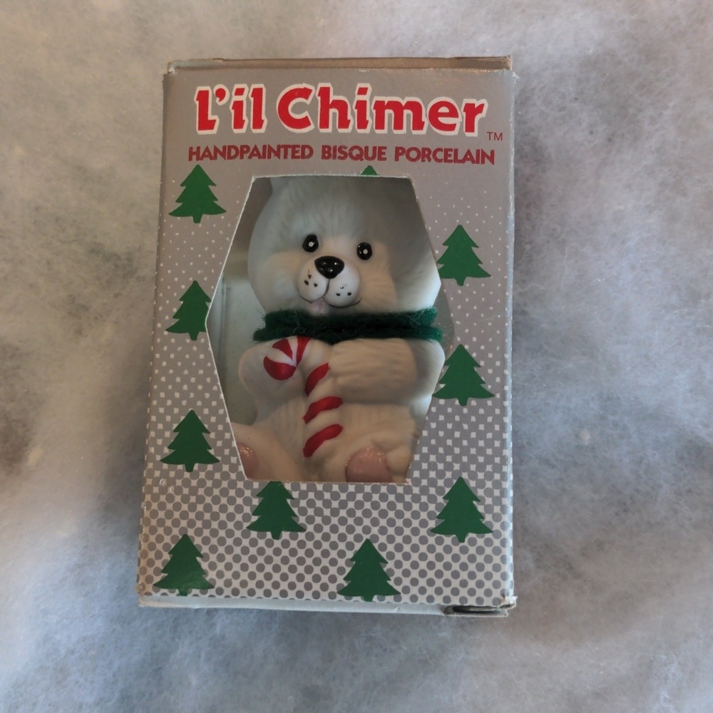 L'il chimer Hand painted bisque porcelain ornament- Christmas Decor - Picture 5 of 6